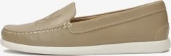 Kazar Loafers Instappers Dames Donkerbeige