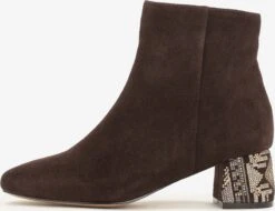 Kazar Overige Enkellaarsjes Enkellaarsje Dames Donkerbruin