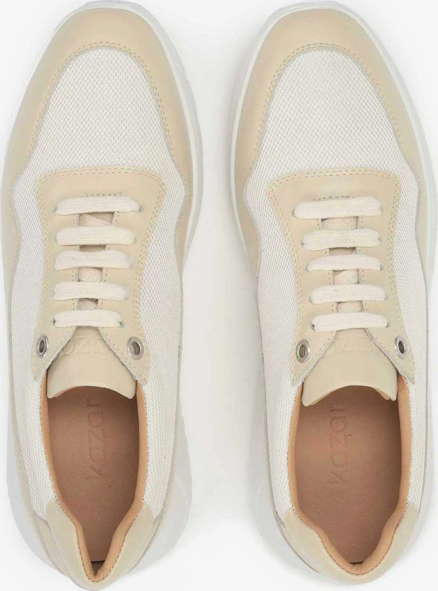 Kazar Running Sneakers Sneakers Laag Dames Sand / Wit - Afbeelding 4