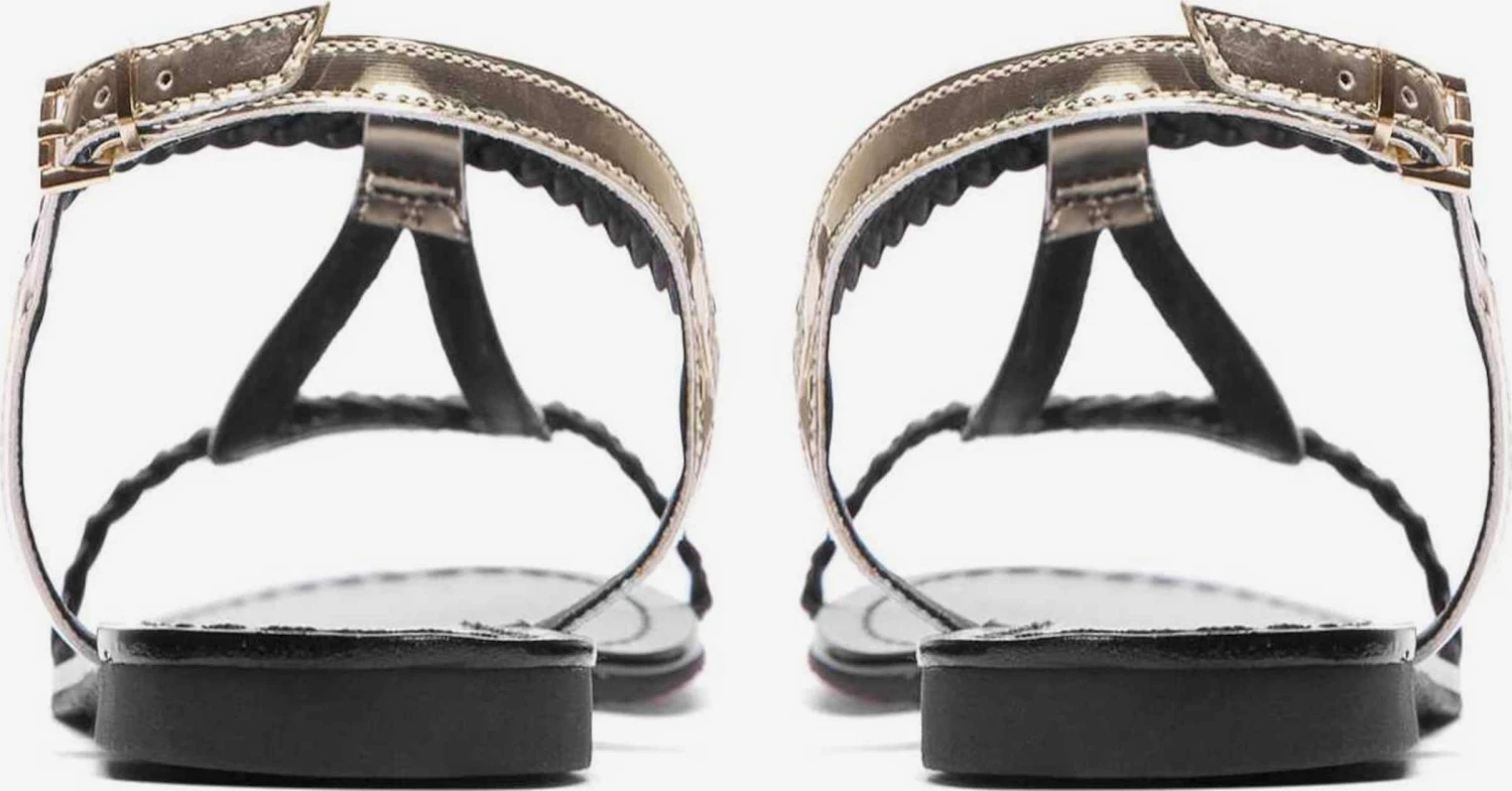 Kazar Sandalen Met Bandjes Sandalen Met Riem Dames Goud / Zwart - Afbeelding 4