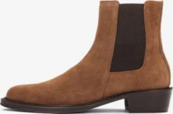 Kazar Studio Enkellaarsjes Chelsea Boots Dames Lichtbruin / Donkerbruin