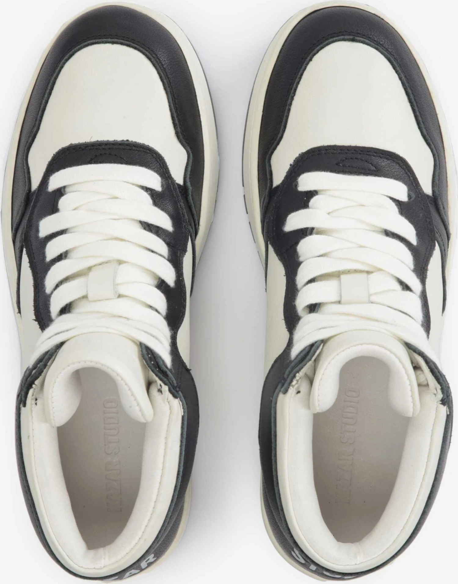 Kazar Studio Hoge Sneakers Sneakers Hoog Dames Zwart / Wit - Afbeelding 4