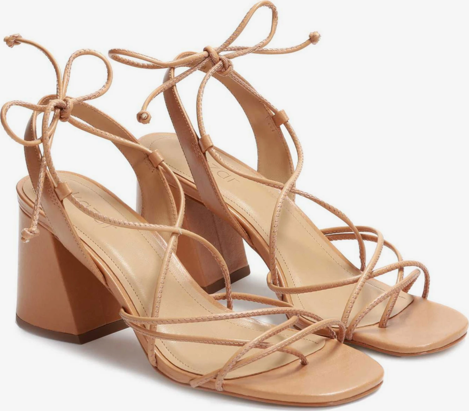 Kazar Sandalen Met Hak Sandalen Met Riem Dames Lichtbruin - Afbeelding 2