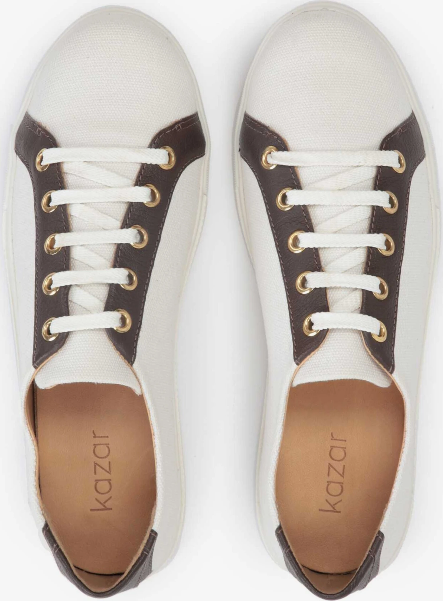 Kazar Casual Sneakers Sneakers Laag Dames Donkerbruin - Afbeelding 4