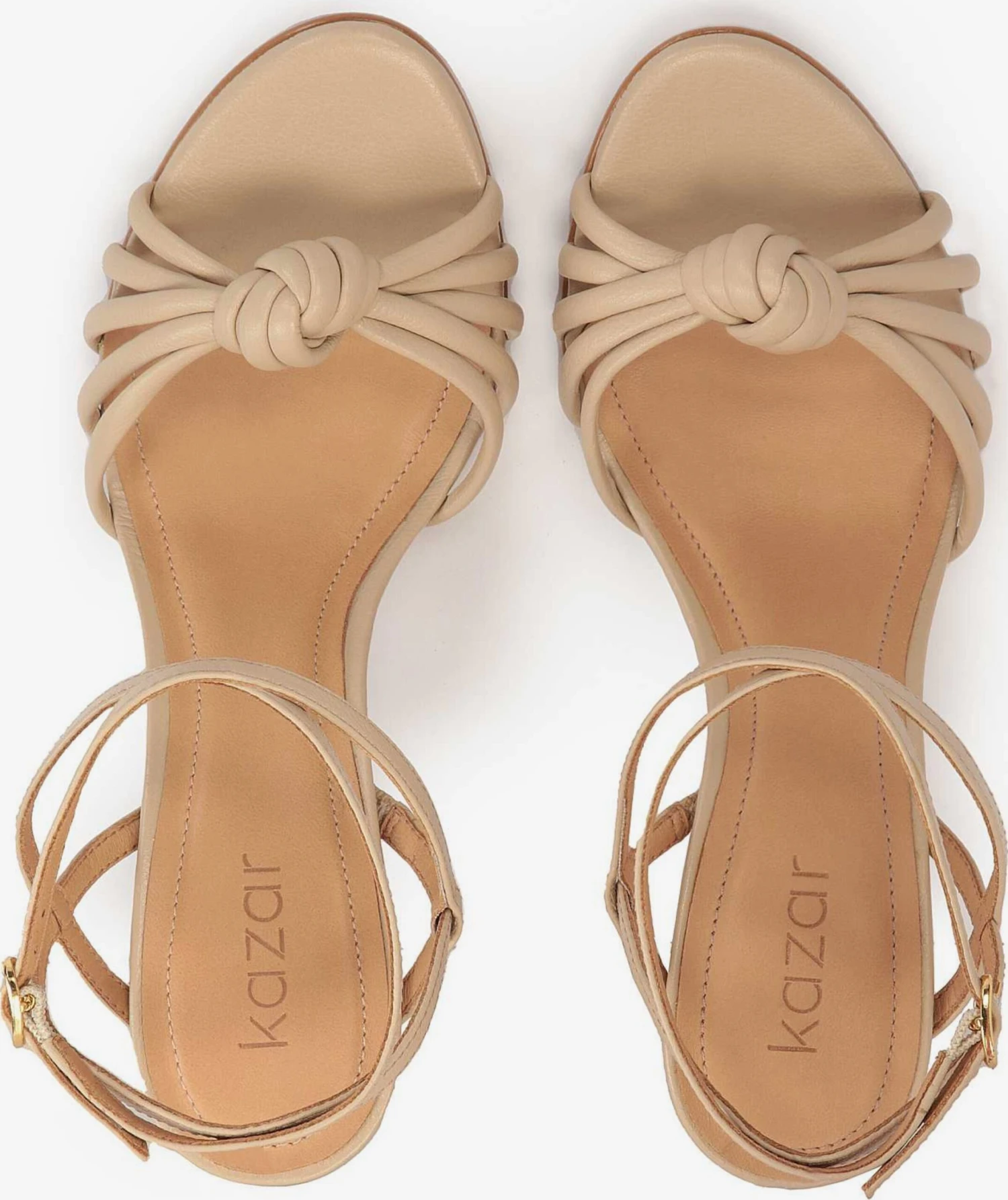 Kazar Sandalen Met Hak Sandalen Met Riem Dames Beige - Afbeelding 5