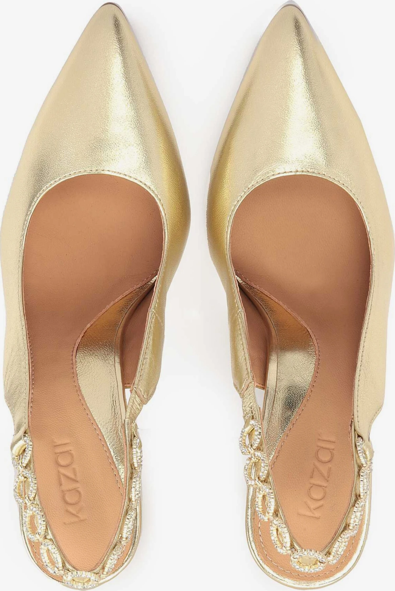 Kazar Klassieke Pumps Pumps Dames Goudgeel - Afbeelding 4