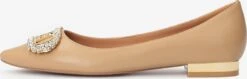 Kazar Klassieke Ballerinas Ballerina Dames Lichtbeige