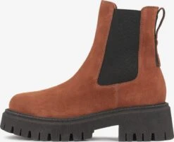 Kazar Enkellaarsjes Chelsea Boots Dames Cognac