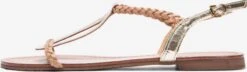 Kazar Sandalen Met Bandjes Sandalen Met Riem Dames Goud