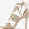 Kazar Sandalen Met Hak Sandaal Dames Beige