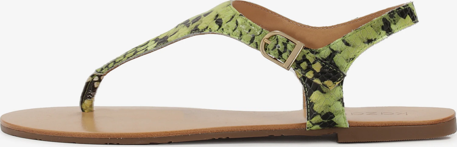 Kazar Slippers Teenslipper Dames Groen