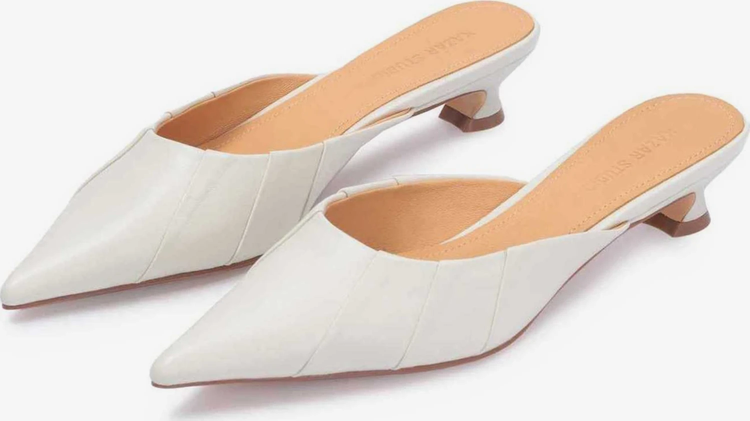 Kazar Studio Sandalen Met Hak Muiltjes Dames Offwhite - Afbeelding 2