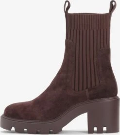 Kazar Enkellaarsjes Chelsea Boots Dames Donkerbruin