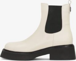 Kazar Studio Enkellaarsjes Chelsea Boots Dames Offwhite