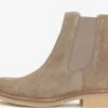 Kazar Enkellaarsjes Chelsea Boots Dames Chamois / Donkerbeige