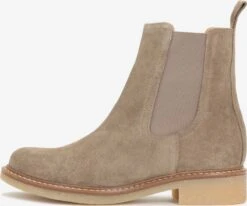 Kazar Enkellaarsjes Chelsea Boots Dames Chamois / Donkerbeige