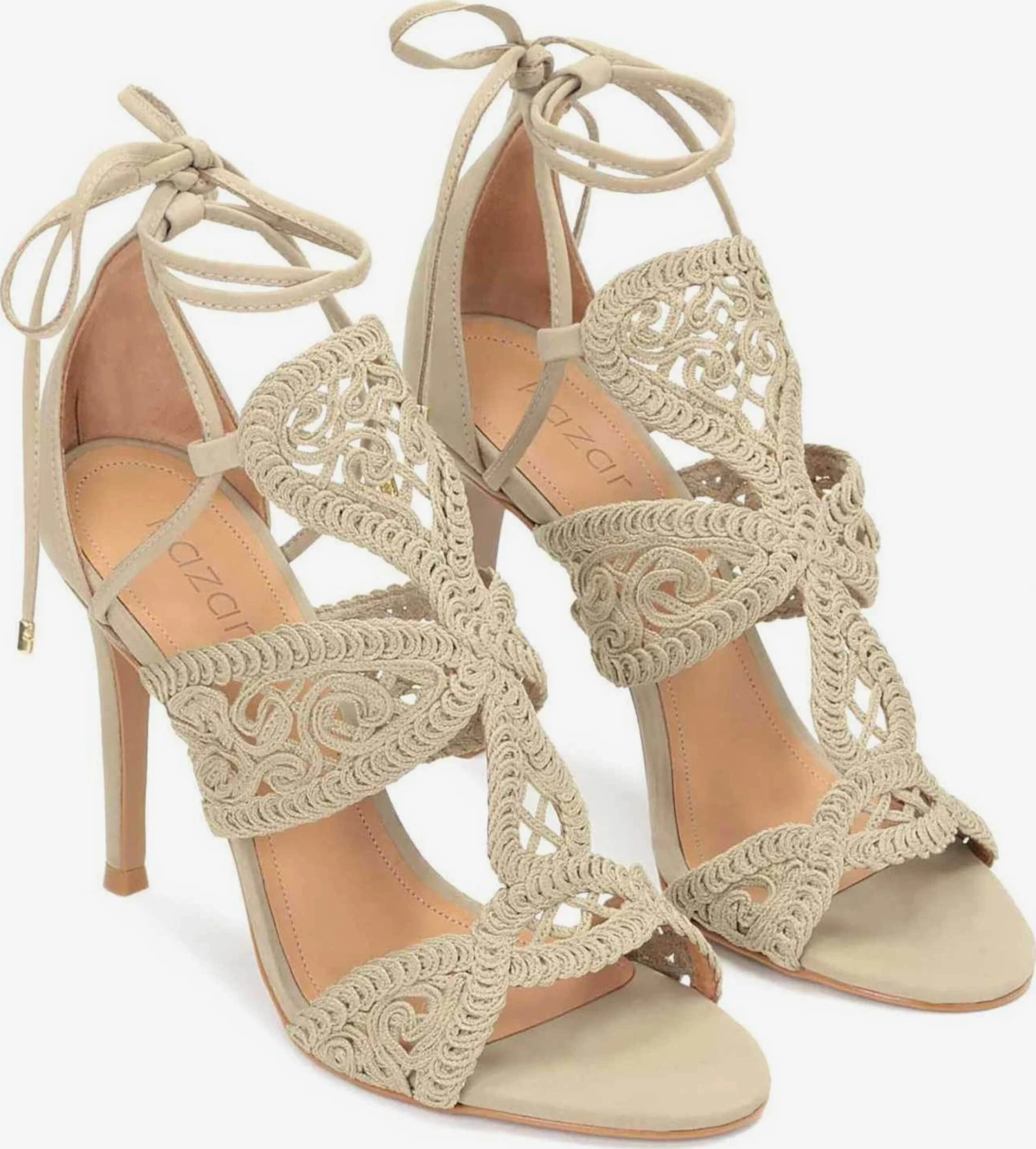 Kazar Sandalen Met Hak Sandaal Dames Beige - Afbeelding 2