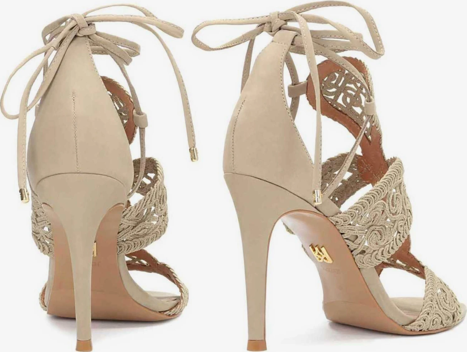 Kazar Sandalen Met Hak Sandaal Dames Beige - Afbeelding 3