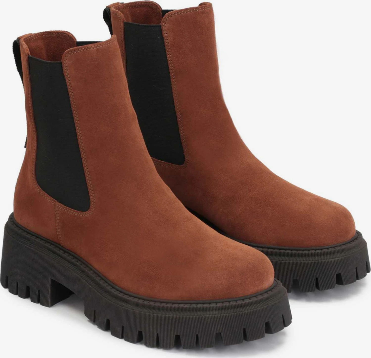 Kazar Enkellaarsjes Chelsea Boots Dames Cognac - Afbeelding 2