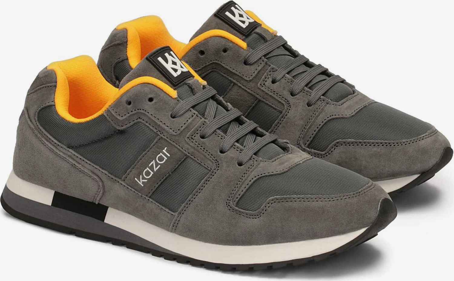 Kazar Casual Sneakers Sneakers Laag Dames Antraciet - Afbeelding 3