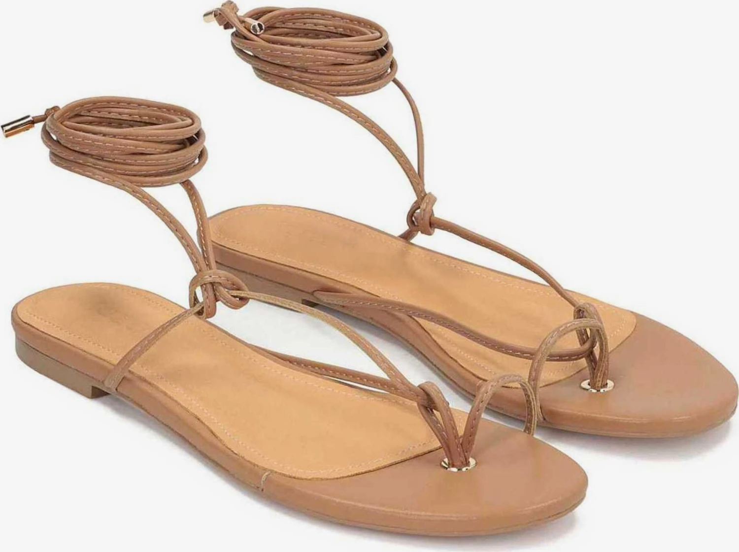 Kazar Slippers Teenslipper Dames Lichtbruin - Afbeelding 2