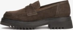 Kazar Loafers Instappers Dames Bruin