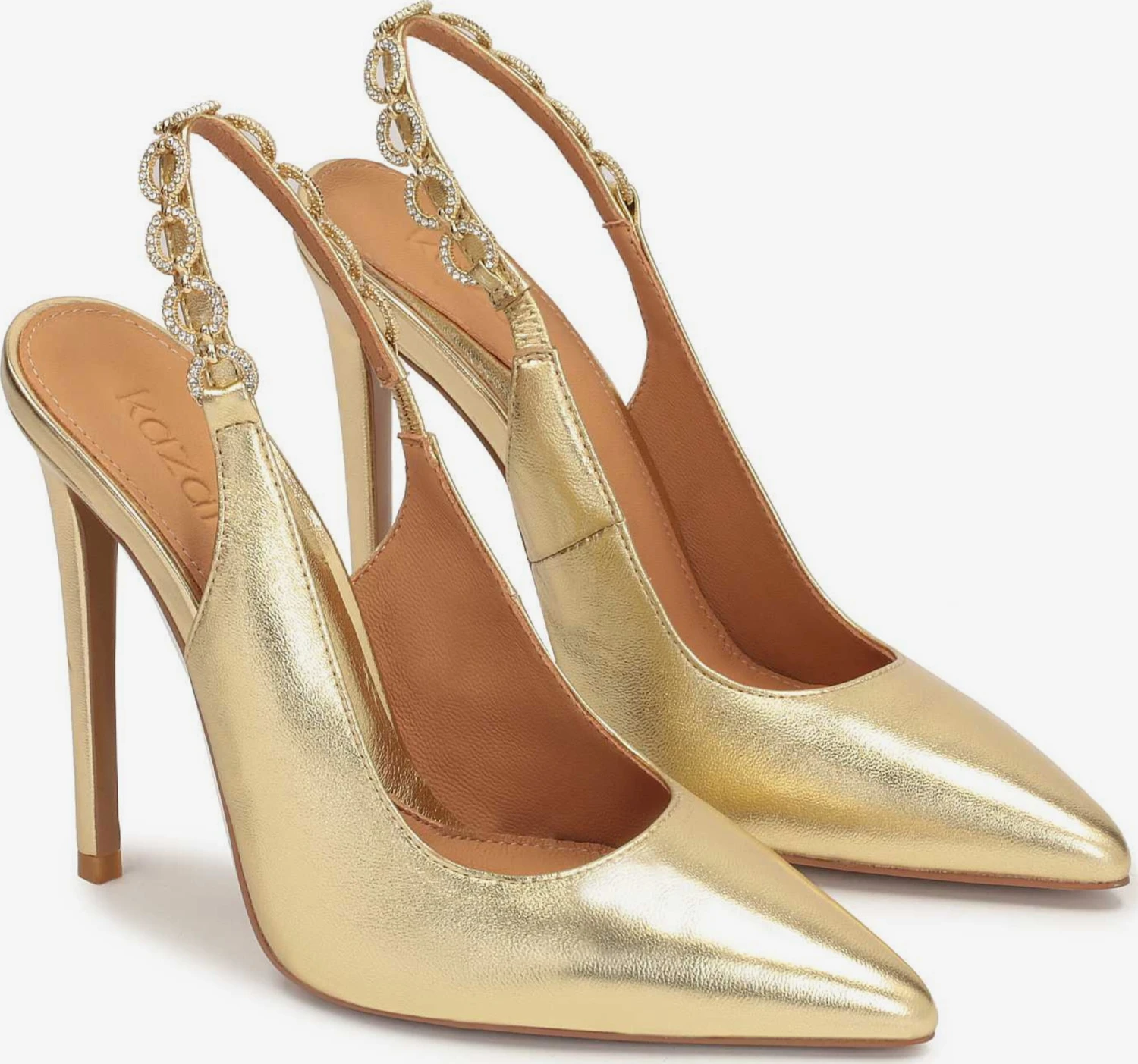 Kazar Klassieke Pumps Pumps Dames Goudgeel - Afbeelding 2